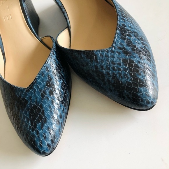 1. State Melman Snake Embossed D’Orsay Wedge - Picture 7 of 14